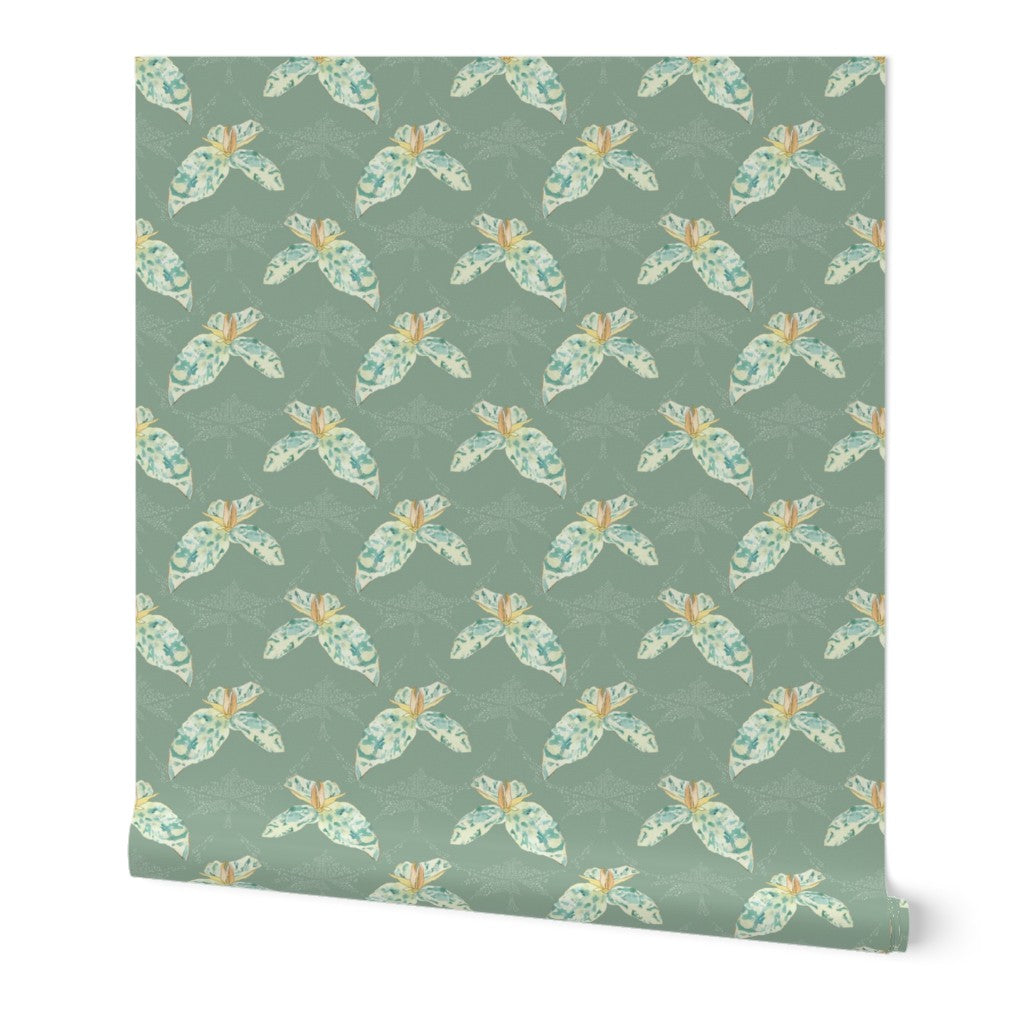 Victorian Toadshade Wallpaper - Celadon