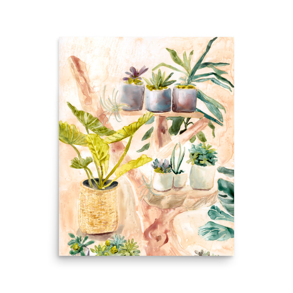 Plant Shop No. 3 Art Print by Elizabeth Peitzman