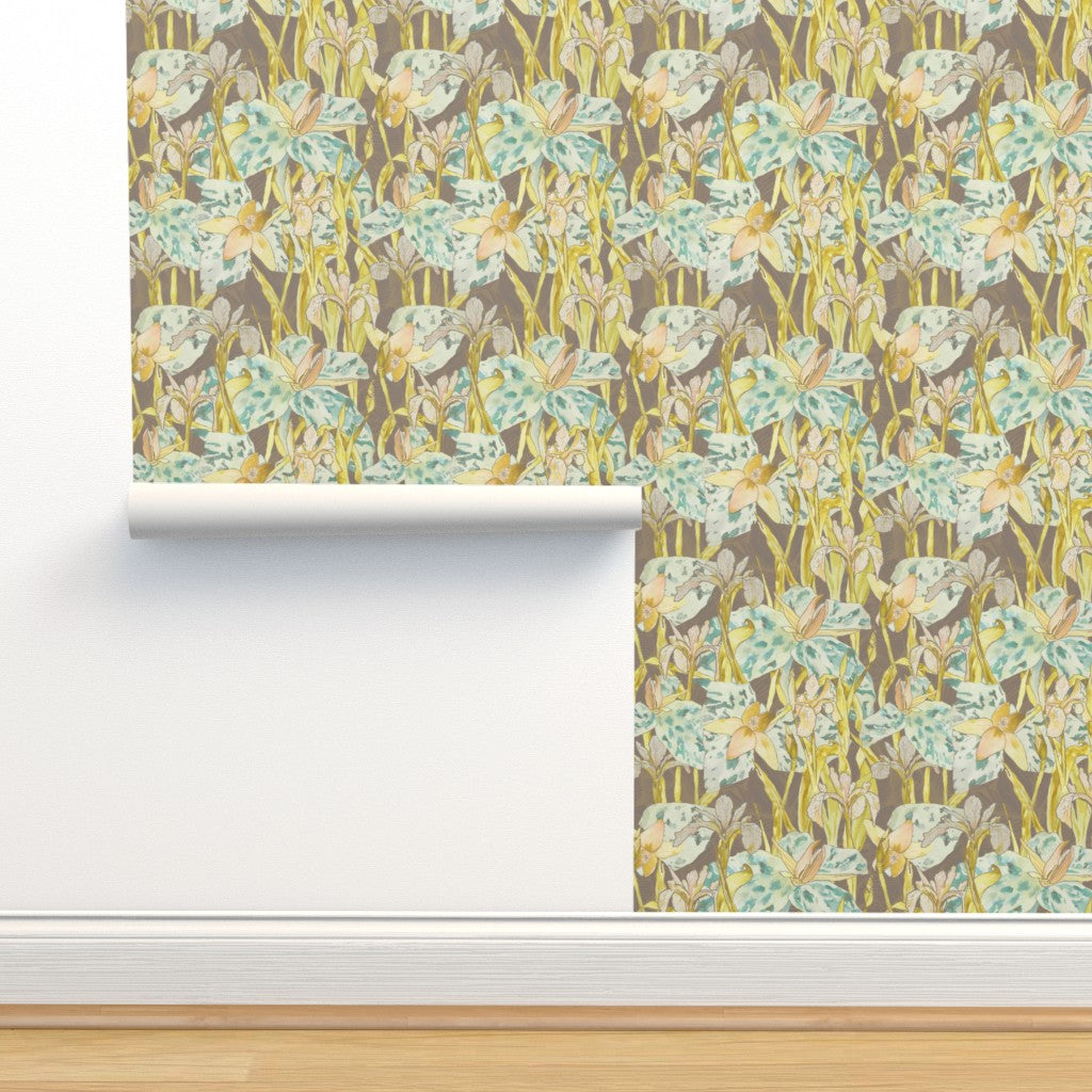 Botanical Heritage Wallpaper - Neutral Medium Scale