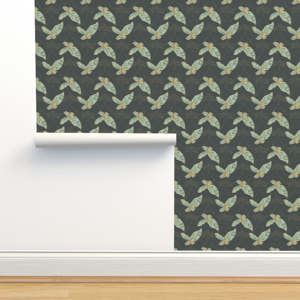 Victorian Toadshade Wallpaper - Charcoal