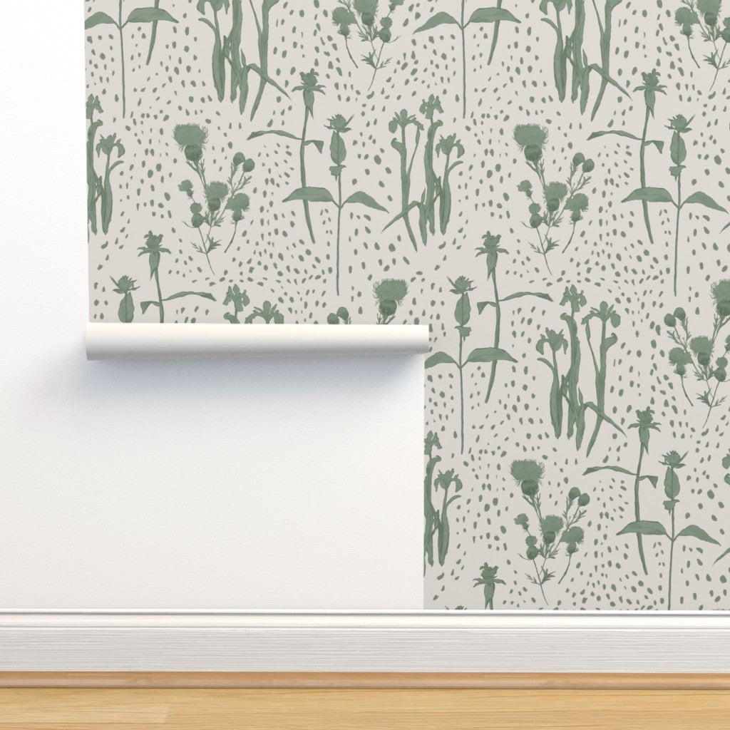 Wildflower Preserve Wallpaper - Linen