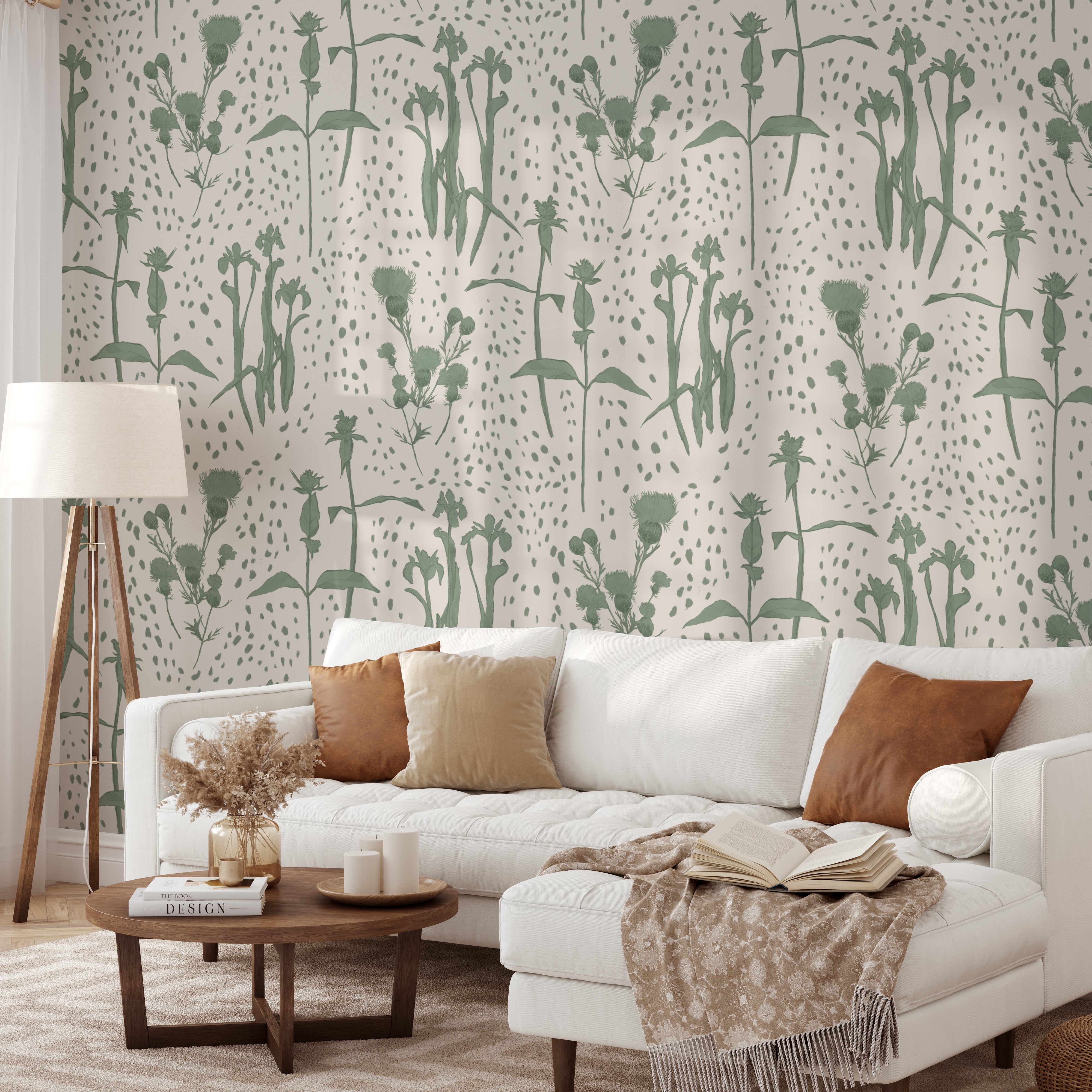 Wildflower Preserve Wallpaper - Linen